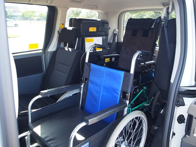 車いす2台乗車した様子