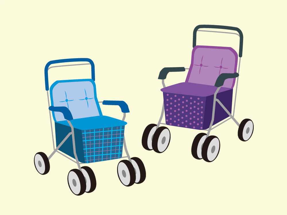 シルバーカーのイラスト