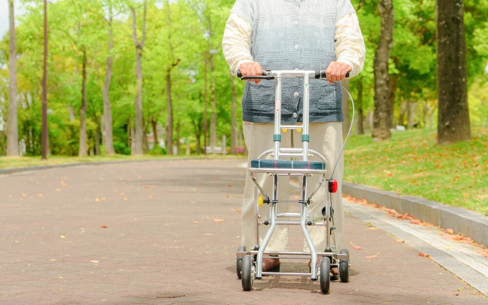 シルバーカーでお出かけイメージ