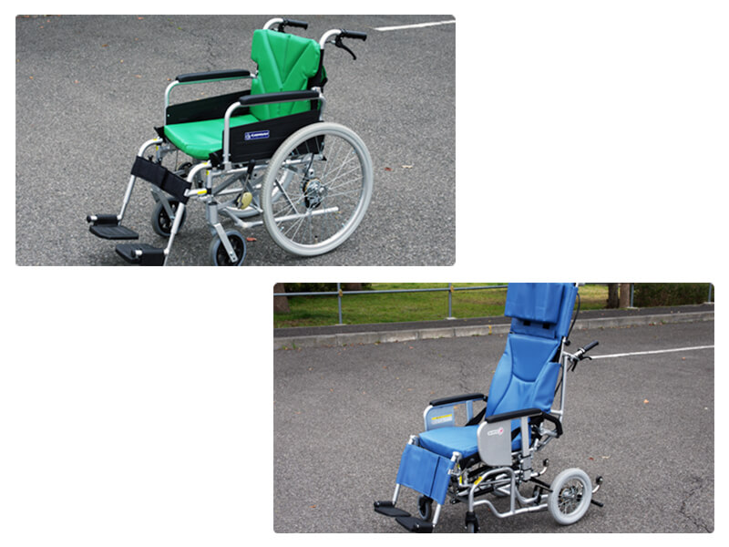 車いすとリクライニング車いす