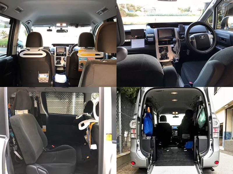 車内写真とスロープ