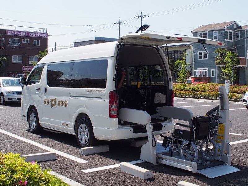 車両後部リフトの操作イメージ