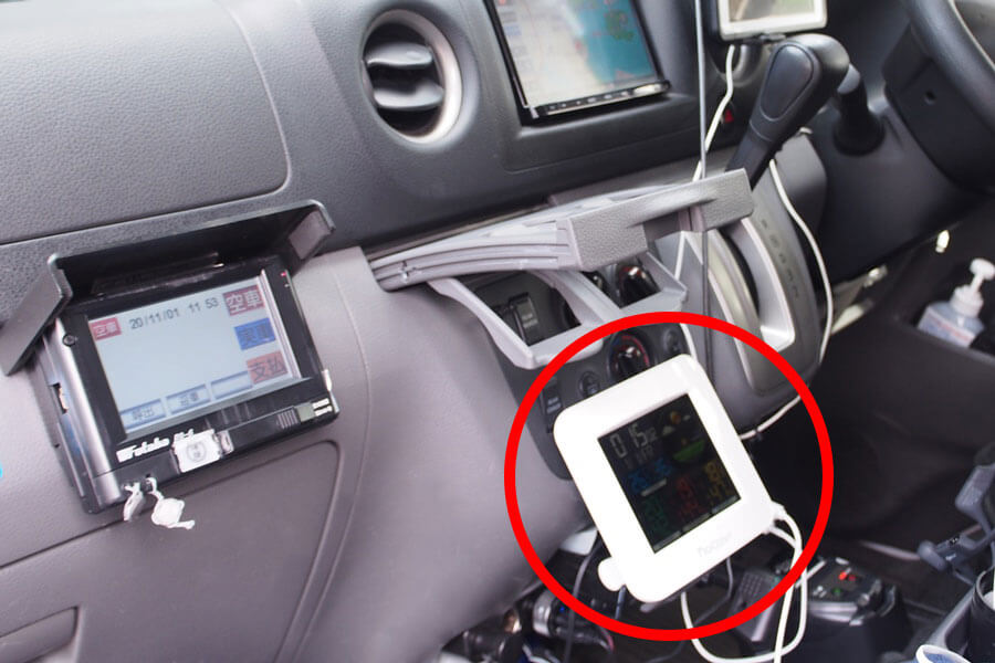 車内温湿度モニター