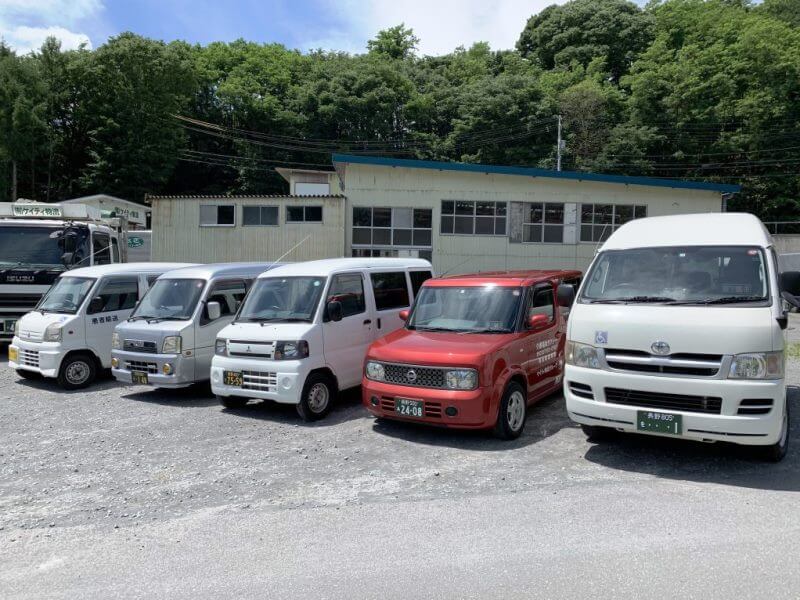 介護車両のハイエース・キューブ・ミニキャブ・サンバー