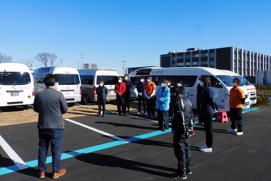 業務終了のミーティング